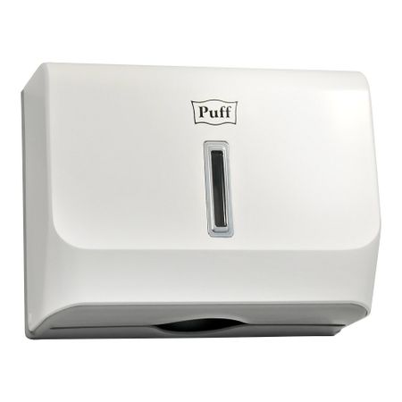 Диспенсер Puff для бумажных полотенец пластик белый (5130) полка для бумажных полотенец todelia вертикальная 130х155х280мм