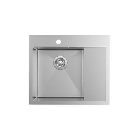 Мойка для кухни Iddis Haze 59х51х20 см врезная левая с крылом сталь сатин (HAZ59SLi77) lavie торцевых фрез для скругления углов 4 шт