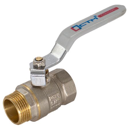 Кран шаровой латунный СТМ Стандарт 2 ВР(г) х 2 НР(ш) ручка прямой (CWFMH002) usb золотая ручка для горячего тиснения