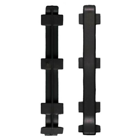 Соединитель 60 мм черный для алюминиевого плинтуса (2 шт.) расширительные заклепки из алюминиевого сплава 200 штук