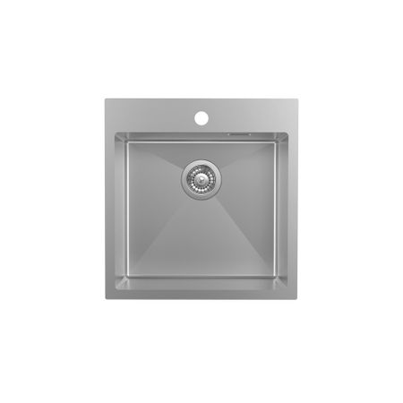 Мойка для кухни Iddis Haze 49х51х20 см врезная с сифоном сталь сатин (HAZ49S0i77) lavie торцевых фрез для скругления углов 4 шт