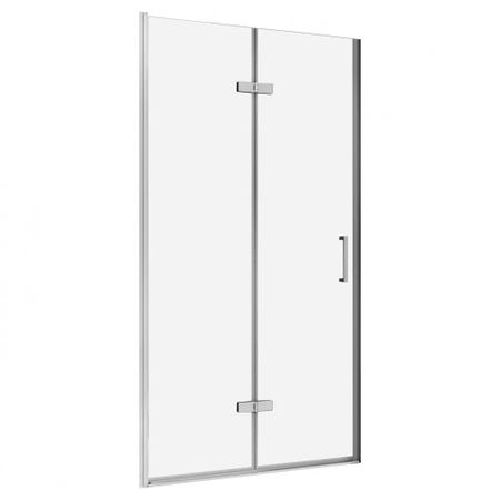 Душевая дверь Abber Zart стекло прозрачное 80х195 см профиль хром 6 мм складная (AG08080P) складная вешалка moonbiffy для двери