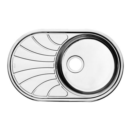 Мойка для кухни Iddis Suno d48х18 см врезная с крылом сталь (SUN77SDi77) влагостойкие наклейки для кухни и ванной очный узор пвх