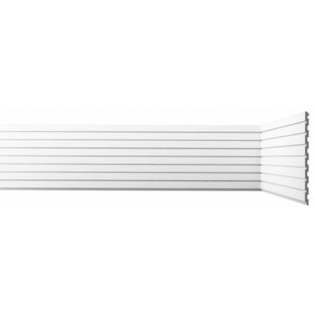 Панель декоративная из экополимера 200х3000х8 мм Bello Deco XPS СП 06/3 белая 0,6 кв.м 20 шт для land rover freelander 2 l359 2006 2007 2008 2009 2010 2014 lr2 панель дверного бампера заклепки подкладка колесной арки зажимы для отделки