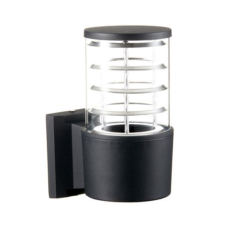 Светильник садово-парковый настенный Feron Техно черный E27 60 Вт IP54 (06300) 45186 06300 c0 крышка круиз контроля 45186 06300 84632 34011 84632 34017 на руль для toyota camry 50 2011 2016