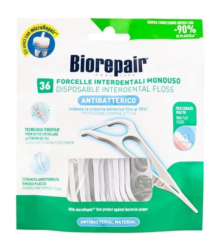 Biorepair Antibatterico Disposable Interdental Floss хилфен ершики межзубные р s 5