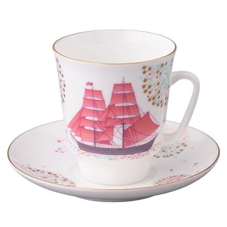 Набор посуды ИМПЕРАТОРСКИЙ ФАРФОРОВЫЙ ЗАВОД Чашка с блюдцем кофейная 