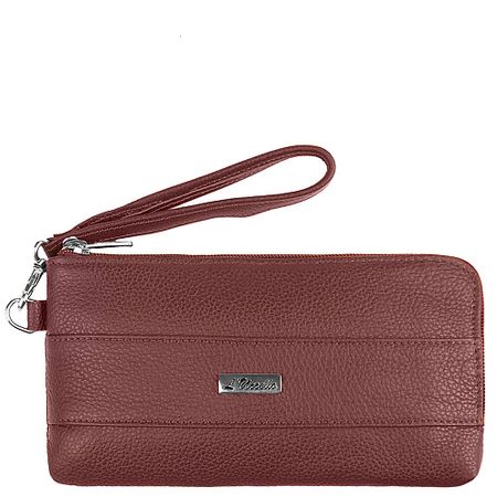 Клатч L'UCCELLO Клатч женский из натуральной кожи moterm обложка для блокнота из натуральной   серовато розового а