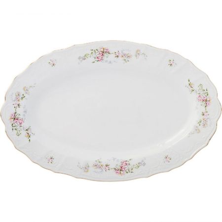 Блюдо овальное Bernadotte Дикая роза 36 см репродукция картины дикая охота одина на холсте
