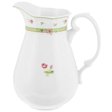 Молочник Thun Menuet, декор Роза, зеленая отводка 1 л