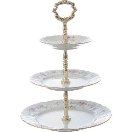 Этажерка 3-х ярусная Bernadotte Дикая роза 25/19/14 см