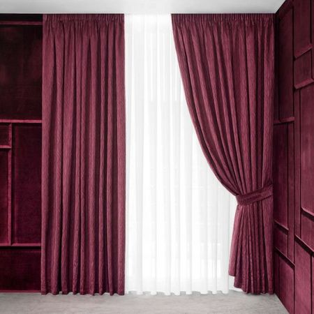 Комплект штор с подхватами Togas Марипоса бордо 260x275 см moonbiffy подхваты для штор с жемчугом