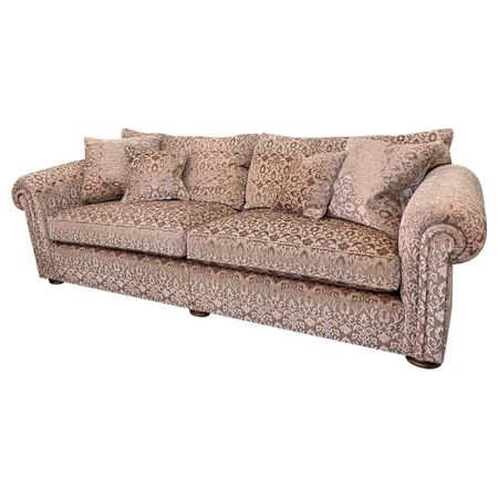 Диван трехместный Duresta Waldorf grand sofa 269x110x92 бархатный на одно сиденье для кресла жаккардовый на 1 диван мебель для гостиной моющийся для клубного кресла