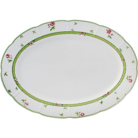Блюдо овальное Thun Menuet декор Роза 36 см