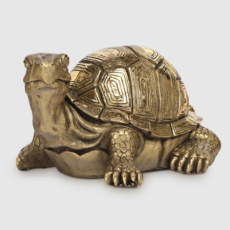 Фигура декоративная Тпк полиформ Черепаха средняя, высота 18 см, длина 30 cм, бронзовая