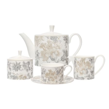 Чайный сервиз Top Art Studio Жардан Беж 15 предметов замшевое чайное полотенце для дома дзен чайный столик впитывающая глина чайный коврик чайная салфетка кунг фу чайные принадлежности