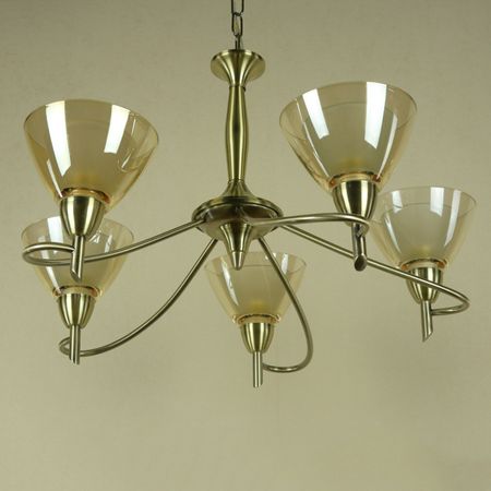 Люстра Florex на цепи модерн Е14 5*60W (L.0292/5 BRONZO CHIARO)