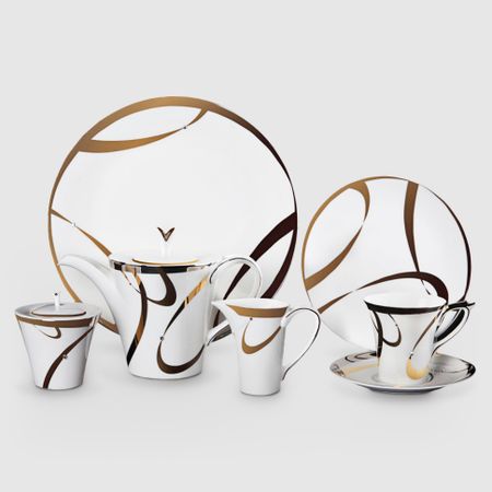 Чайный сервиз Hankook/Prouna Аврора с кристаллами Swarovski 22 предмета