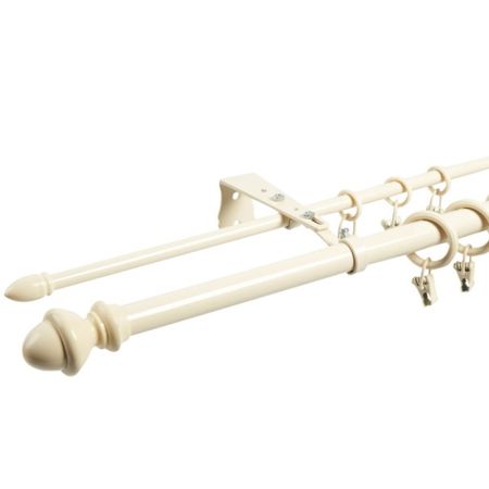 Карниз Арт-декор classic 2-х рядный бежевый металл 250 см карниз арт декор трос потолочный 2 х рядный до 350см арт к т 2 п 35