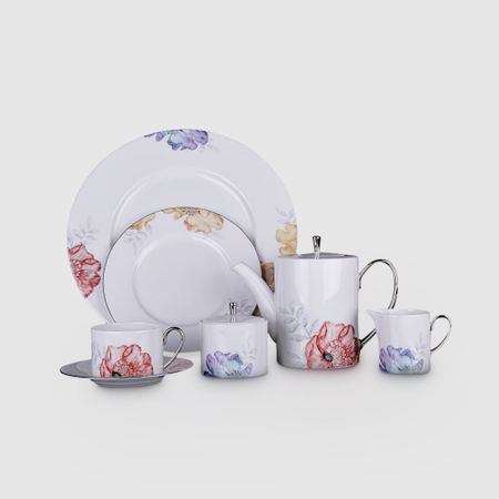 Чайный сервиз Hankook/Prouna Корсаж с кристаллами Swarovski 22 предмета