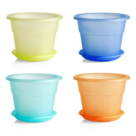 Кашпо Bama flower hedera kristal с поддоном 20 см кашпо bama flower fly оливковое d20 см