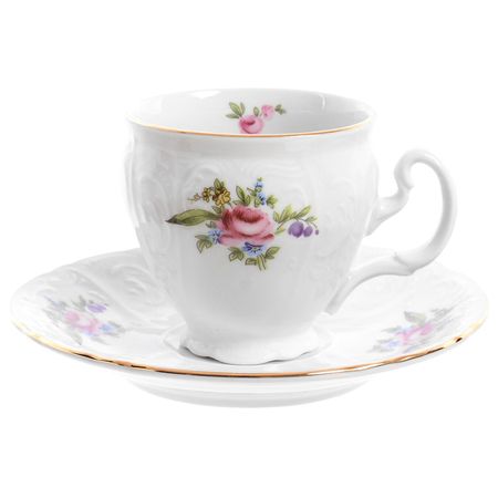 Чашка с блюдцем Bernadotte Мейсенский букет 310 мл салатник concordia мейсенский букет 25 см круглый