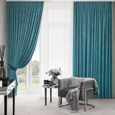 Комплект штор с подхватами Togas Каселли синие 260х275 см комплект штор с подхватами togas алессио бирюзовые 260х275 см