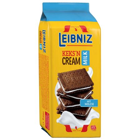 Печенье-сэндвич Bahlsen Leibniz Какао с молочным кремом 190 г кабошоны из смолы рыбий печенье 10 шт ywbeads 13x18 мм