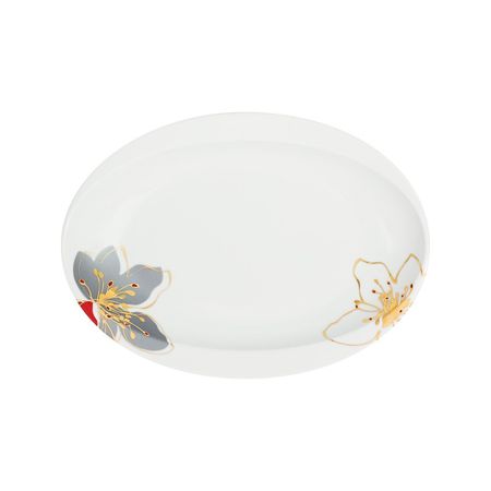 Овальное блюдо Porcel Ballet Nectar 20х22 см