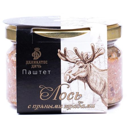 Паштет Деликатес дичь из мяса кабана, с пряными травами, 200 г