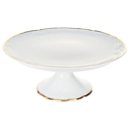 Тарелка для торта на ножке Thun Tulip Белоснежный тюльпан 31 см