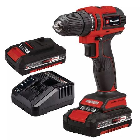 Дрель-шуруповерт аккумуляторная бесщеточная Einhell Expert TE-CD 18/40 Li BL 18 В 2 Ач Li-Ion 2 АКБ и ЗУ (4513995) zexinchen мини ручная дрель