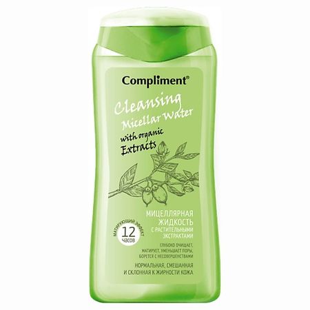 Мицеллярная вода COMPLIMENT Мицеллярная жидкость Матирующий эффект 12 часов мицеллярная apieu освежающая 300 мл