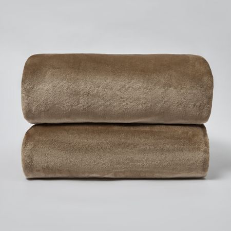 Плед Сверхмягкий/Supersoft, коричневый крем для обуви эффектон миди 45мл коричневый