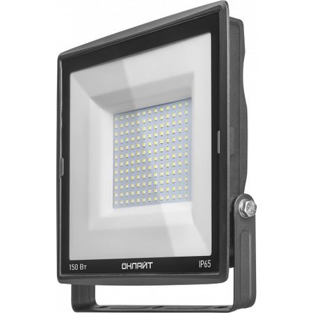 Прожектор светодиодный Онлайт OFL 6500К 150 Вт IP65 черный прожектор светодиодный онлайт 30вт 4000k ip65 led белый