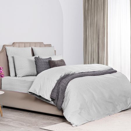 Простыня Medsleep Линдау светло-серый 180х220 см простыня на резинке dome лорено светло серый 180х200 25 см