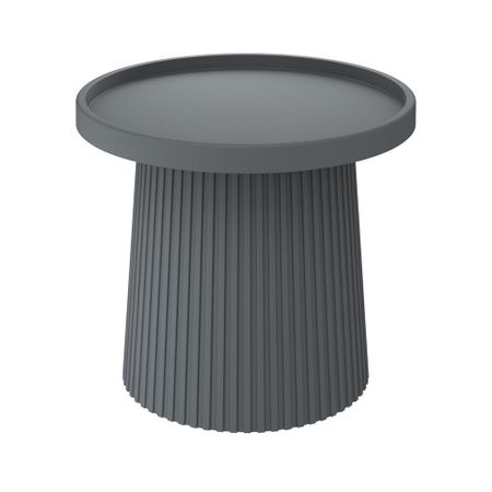 Журнальный столик круглый темно-серый Sheffilton SHT-CT94