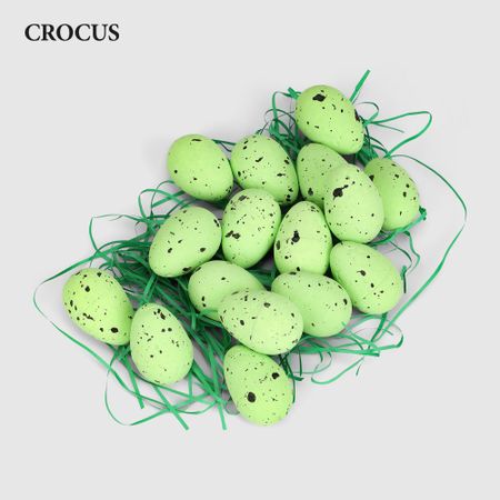Яйцо Crocus декоративное, набор из 16 шт, зелёный