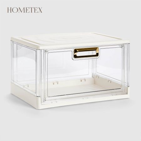 Коробка Hometex для хранения обуви белая 38х27,8х22,6 см бархатная коробка для хранения украшений jmjermyn
