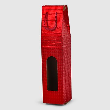 Коробка для бутылки Due Esse Christmas красная красная бархатная коробка для колец generic