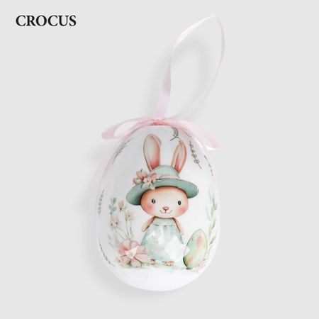 Яйцо пасхальное Crocus подвесное декоративное 9 см