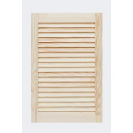 Жалюзийная дверь 605х494 мм дерево сорт Экстра щит мебельный 18х200х1000 массив сосна сорт экстра