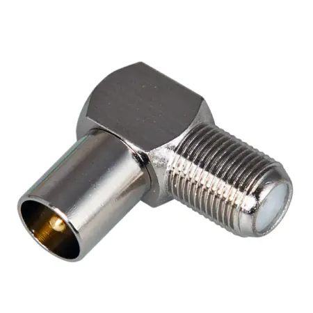 Соединительный ТВ-кабель Rexant гнездо F-штекер TV угл