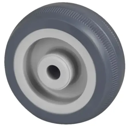 Колесо неповоротное с тормозом 75 мм до 50 кг цвет серый колесо brante 24мм неповоротное на площадке резина