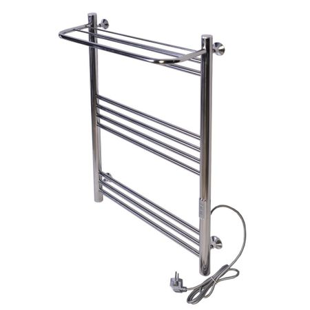Полотенцесушитель электрический Тера Богема с полкой 800х532 мм 105 Вт с терморегулятором правый хром