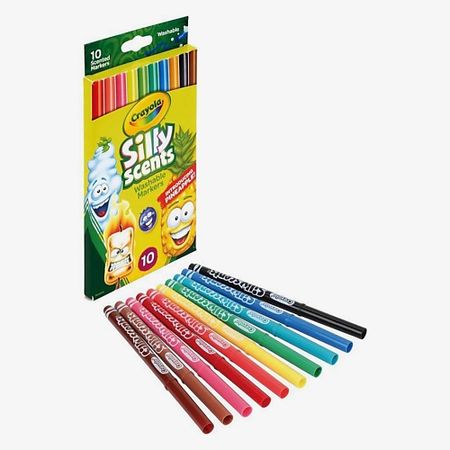 Набор фломастеров CRAYOLA Ароматизированные смываемые фломастеры Silly Scents Washable Markers свечей actuel дух рождества ароматизированные 6 5х4 5 см 3 шт