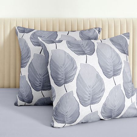 Комплект наволочек Модико (синие листья) искусственные синие шелковые листья для декора