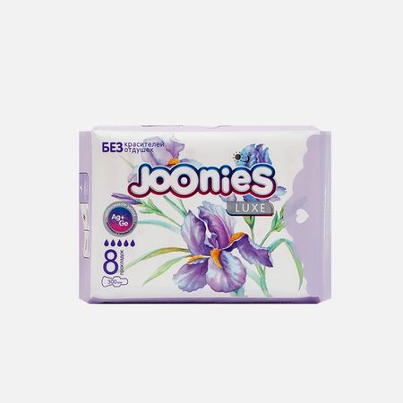 Прокладки гигиенические Joonies Luxe ночные 8 шт подарочный коробок рутаупак ночные грезы 3в1 3 шт