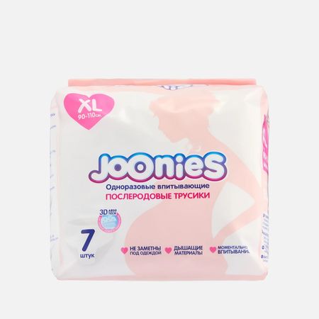 Трусики одноразовые Joonies послеродовые XL, 90-110 см, 7 шт трусики canpol babies канпол бейбис одноразовые послеродовые р l 5 шт