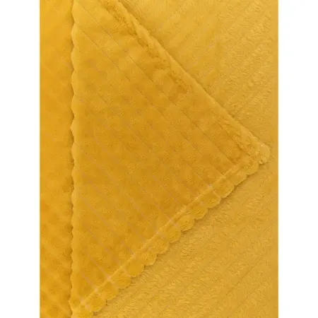 Плед Кубики 200x220 см фланель цвет охра акриловые кубики льда для декора